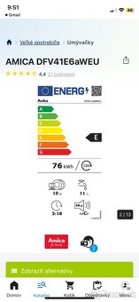 Úplne Nová nerozbalena umývačka Anicka 45cm - 5