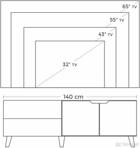 Predám TV skrinu VASAGLE Monty - 5