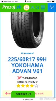 225/60 r17 YOKOHAMA advan - 5