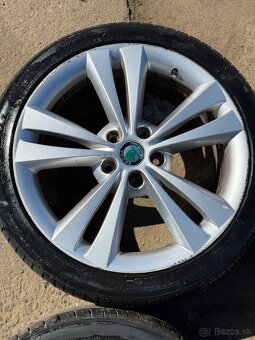 Predám elektrony 5x112 R18 originál Skoda Octavia 2 RS - 5