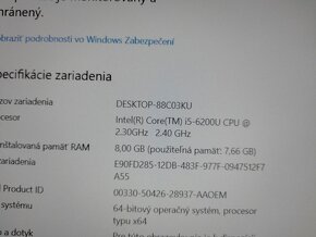 rozpredám funkčný notebook Hp elitebook 820 g3 - 5