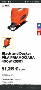 Priamociara pila Black and Decker KS501 QS - 5