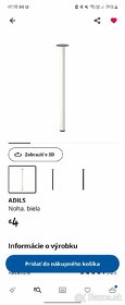 Ikea 2x noha stola 70 cm vyska - 5