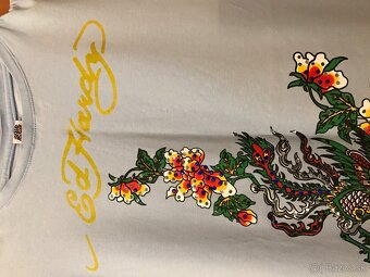 ED HARDY originál belasé damske tricko S/M - 5