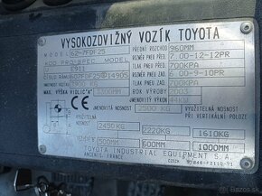 VZV TOYOTA 2,5t - 5