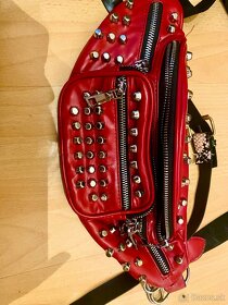 Nová crossbody dámska kabelka, ľadvinka , červená ľadvinka - 5