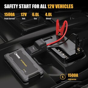 Jump starter VTOMAN V1500 - 1500A - NOVÝ, NEORZBALNÝ - 5