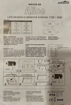 Stropné / nástenné LED svietidlo - 5