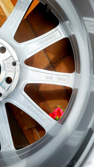 alu R17 5x112 orig. Mercedes, senzory, letné pneu 205/55 - 5