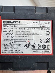 Hilti B22 8.0Ah - 5