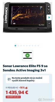 LOWRANCE ELITE FS 9+SONDA ACTIVE IMAGING 3v1 - 5