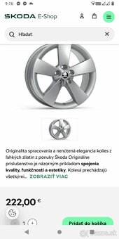 Alu 5 x 112 R 17 originál ŠKODA + pneu. - 5