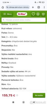 Detský bicykel Volare Cruiser veľkosť 12 na 3-4 roky - 5