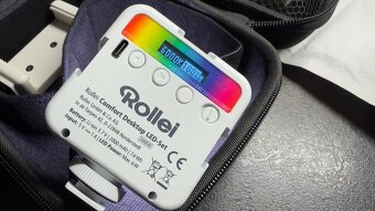 Rollei Lumis dobíjacie RGB svetlo s teleskopickým statívom - 6