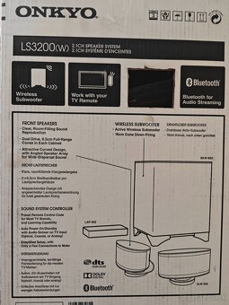 Onkyo 2.1 DTS Dolby digital bluetooth nové - 6