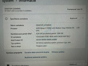 HP ENVY x360 convertible - prasknuté sklo - 6