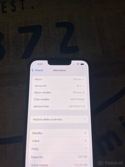 Iphone 13,128GB,zdravie 100% - 6