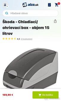 Škoda  Chladiaci ohrievací box . Autochladnicka 12v - 6