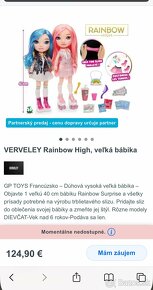 Bábika rainbov veľká slizova - 6