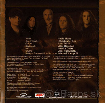 cd Rhapsody - The Magic Of The Wizard's Dream 2005 digipack - 6