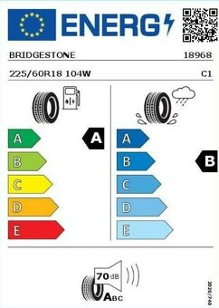 NOVÉ 225/60 r18 104W BRIDGESTONE, DOT2024 - 6