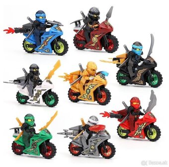 Figurky Ninjago - motorky (8ks) typ lego - nove - 6