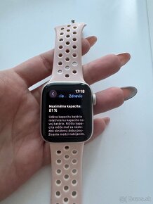 Predám apple watch SE Starlight 40mm - 6