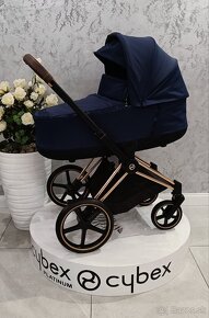 TROJKOMBINÁCIA CYBEX ROSEGOLD PRIAM PLATINUM BLUE - 6