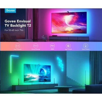 Govee – Envisual TV Backlight T2 s duálnymi kamerami 55 – 65 - 6