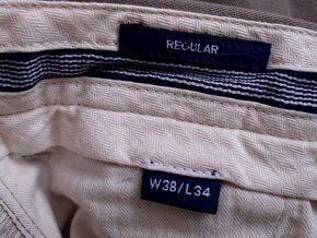 Gant regular pánske chino nohavice  L 38/34 - 6