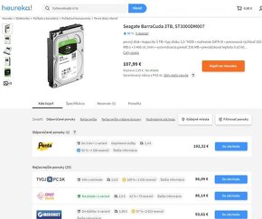 2 /3 /4 /6 /8TB Seagate Barracuda, IronWolf, vo fóli. - 6