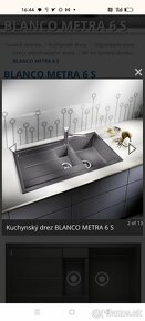 Kuchynský drez blanco Metra 6S - 6