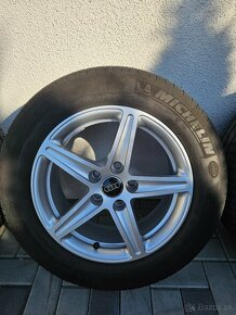 Originál Audi elektróny 5x112 R16 + letné pneu Michelin - 6