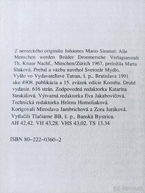 Johannes Mario Simmel: Všetci ľudia budú bratia - 6