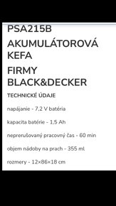 Akú vysávač  Black&Decker - 6