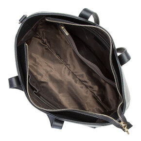 čierna minimalistická kožená kabelka wittchen - nová - 6