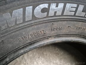 215/60 r17 zimné 2 ks MICHELIN dezén 7,3 mm - 6