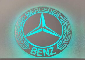 Predám Led zrkadlové logo(obraz) Mercedes-benz - 6