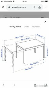 Stôl+jedálenske stoličky - 6