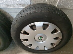 Letná sada 195/65 r15 na originál diskoch Škoda 5x100 - 6