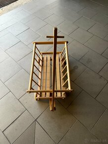 Drevený vozík - rebriňák prírodný - 6