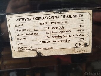 Chladiarenska vitrina 75L - 6