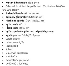 Predám 6 mesiacov používaný gauč - 6