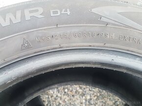 215/60 r16 zimné pneumatiky 2ks Nokian DOT2020 - 6