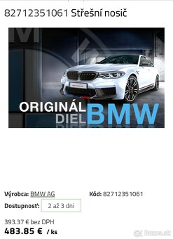 Strešný nosič BMW 7 G11 - 6