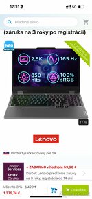 Herný notebook - Lenovo LOQ 15IRX9 - 6