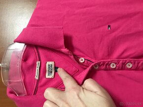 TOMMY HILFIGER originál fuksia damske polotricko L - 6