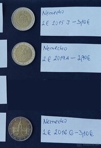 Zbierka nemeckých výročných dvojeurových "2EUR" mincí - 6