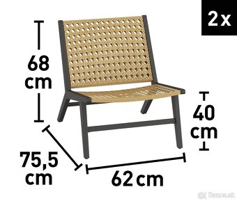 Záhradný/balkónový nábytok Caddoa + obal - 6