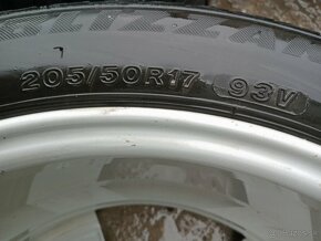 elektróny R17 5x112 Bridgestone 205/50R17 zimné - 6